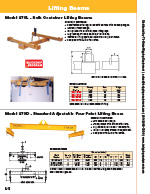 Caldwell Model 27 Lifting Beam Specs