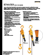 Harrington LB Lever Hoist Specs