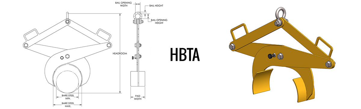 HBTA - Adjustable Bar Tongs Dimensions HBTA - Adjustable Bar Tongs Dimensions