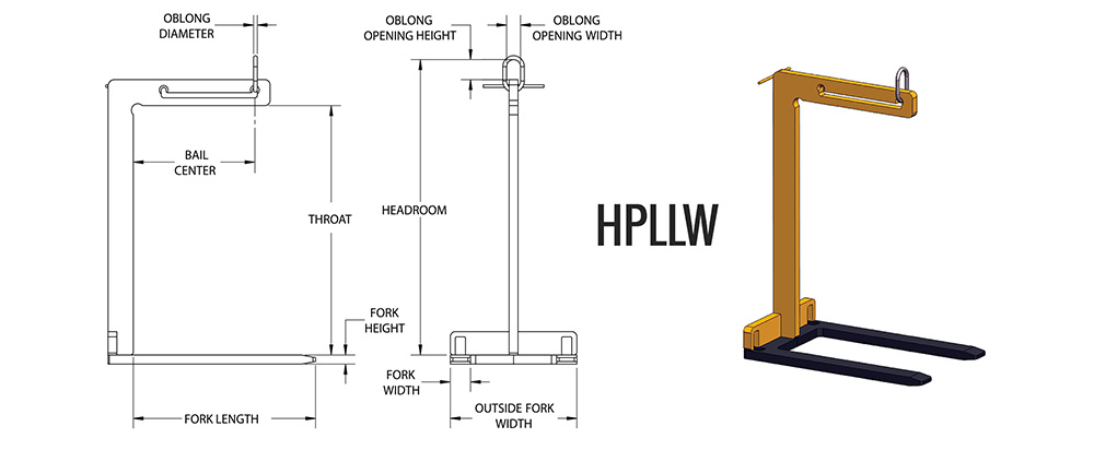 HPLLW - Lightweight Pallet Lifter Dimensions HPLLW - Lightweight Pallet Lifter Dimensions