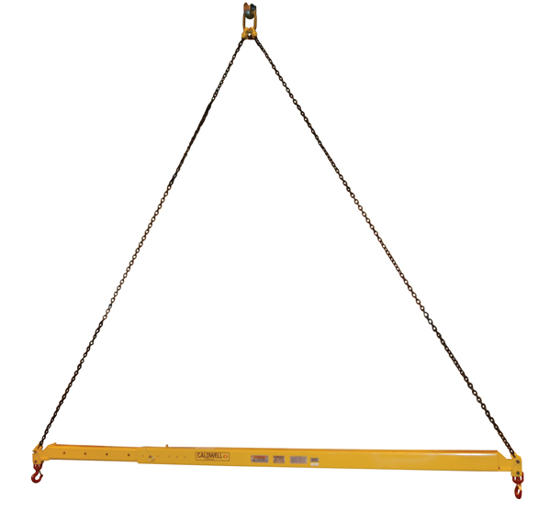 30 Ton Adjustable Spreader Beam w/ Top Chain Rigging